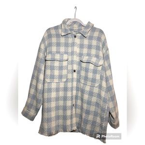 Cute winter Button Down Knitted Flannel